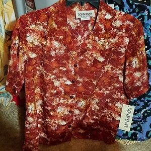 Donnkenny Classics Button Down Short Sleeve